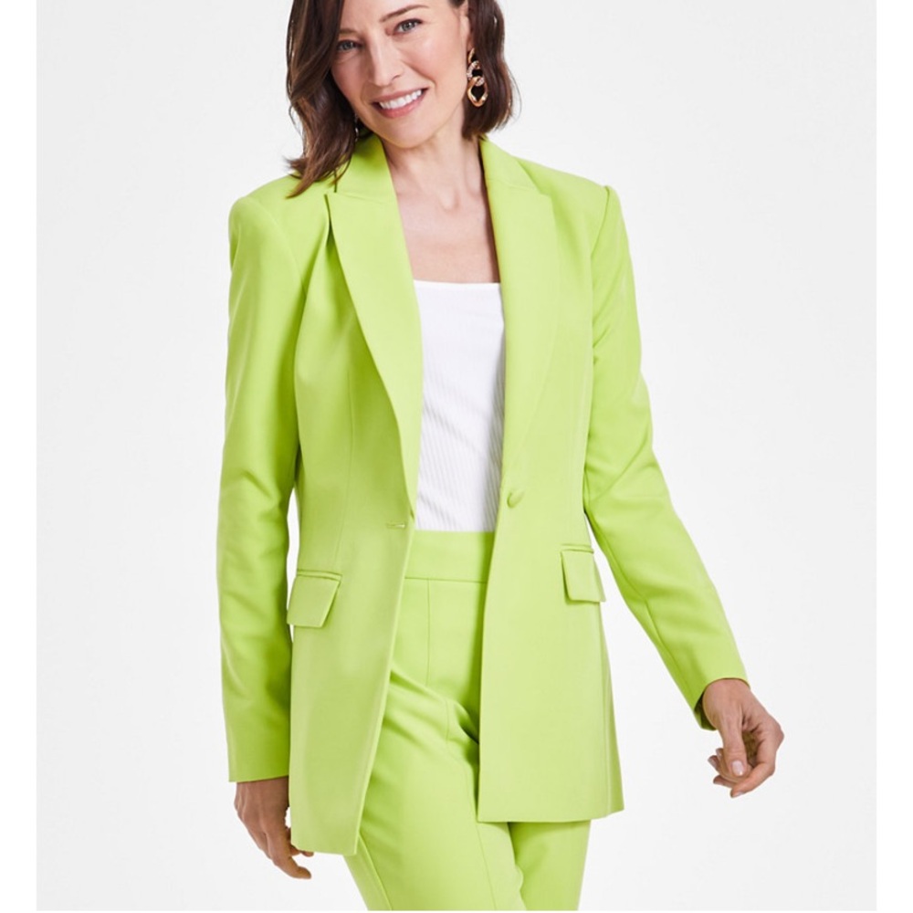 NWT INC Chartreuse pants suit